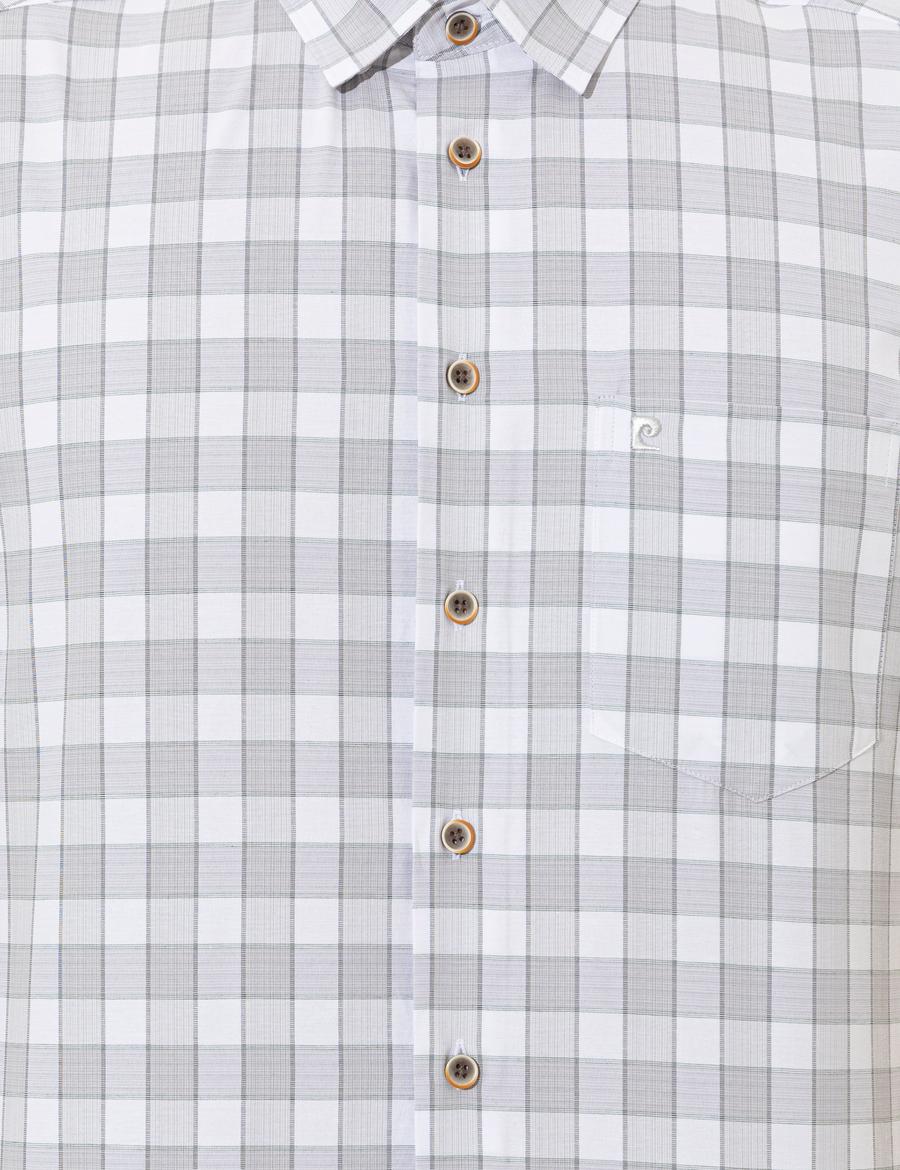 Gri Regular Fit Kısa Kollu Gömlek