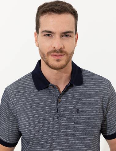 Lacivert Regular Fit Polo Yaka Tişört