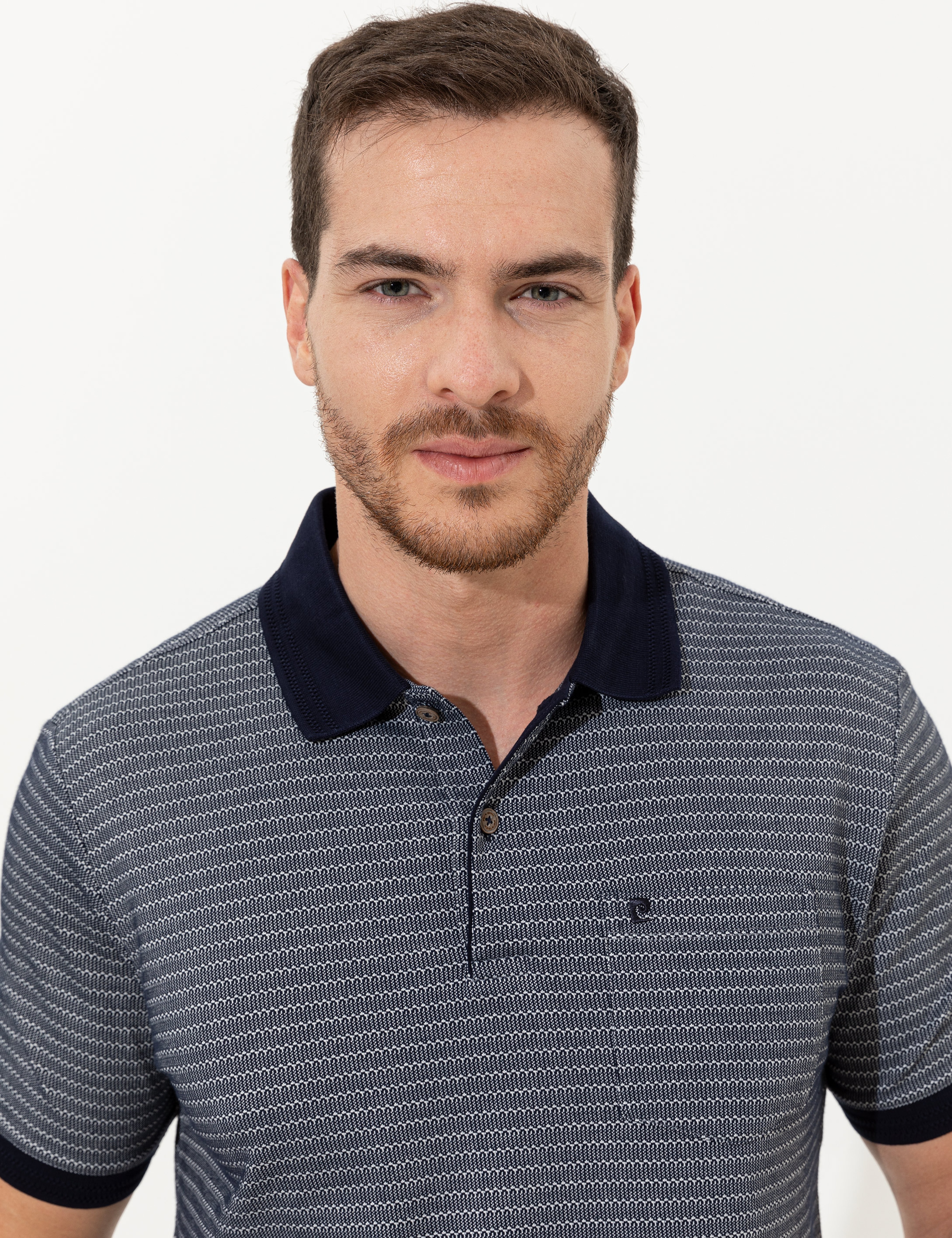 Lacivert Regular Fit Polo Yaka Tişört - Image 2