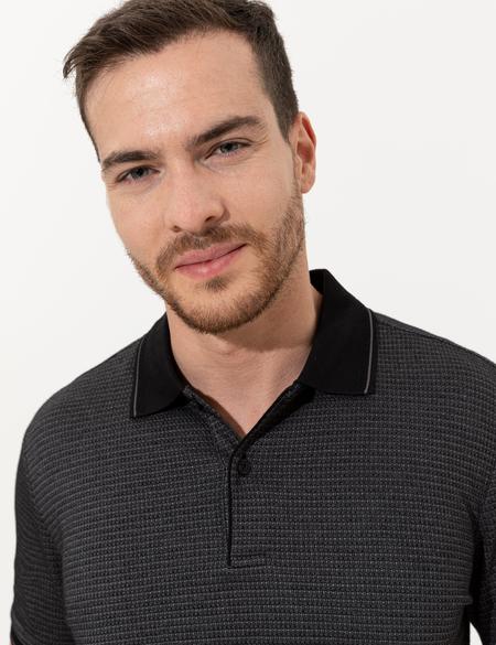 Siyah Slim Fit Tişört - 50250208049