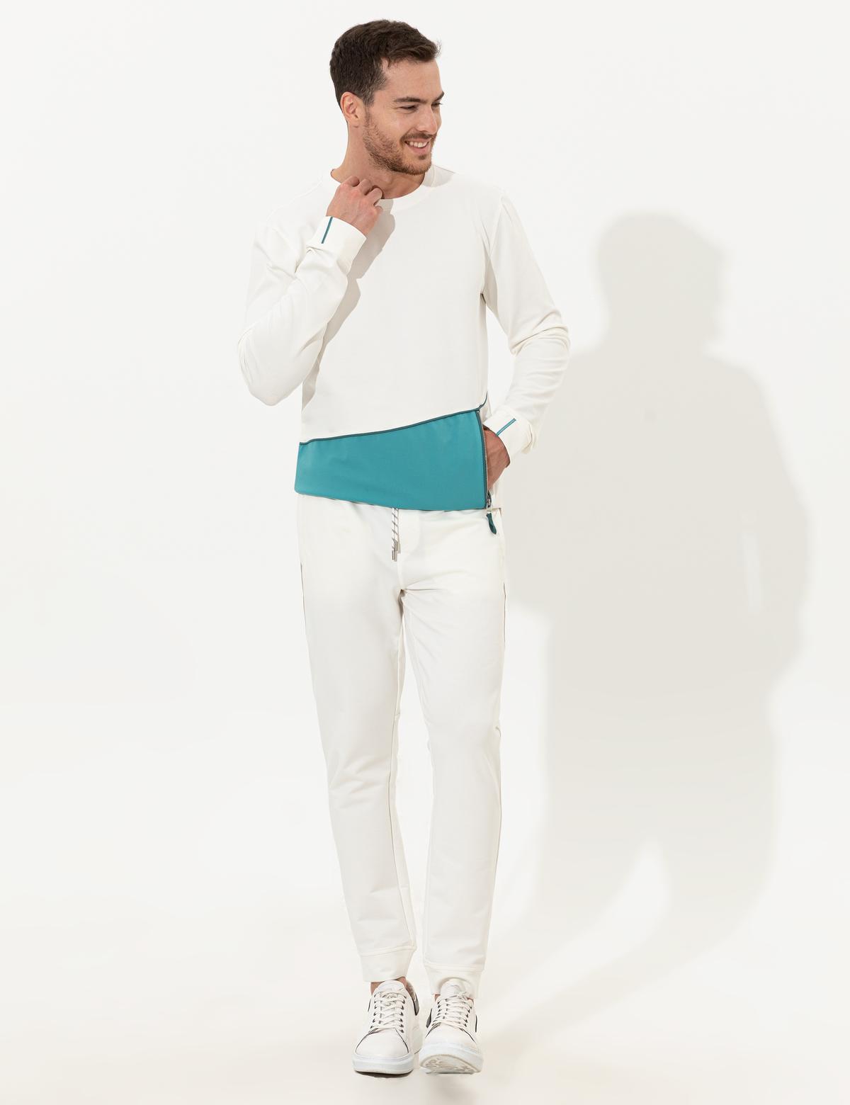 Ekru Ex. Slim Fit Eşofman Altı