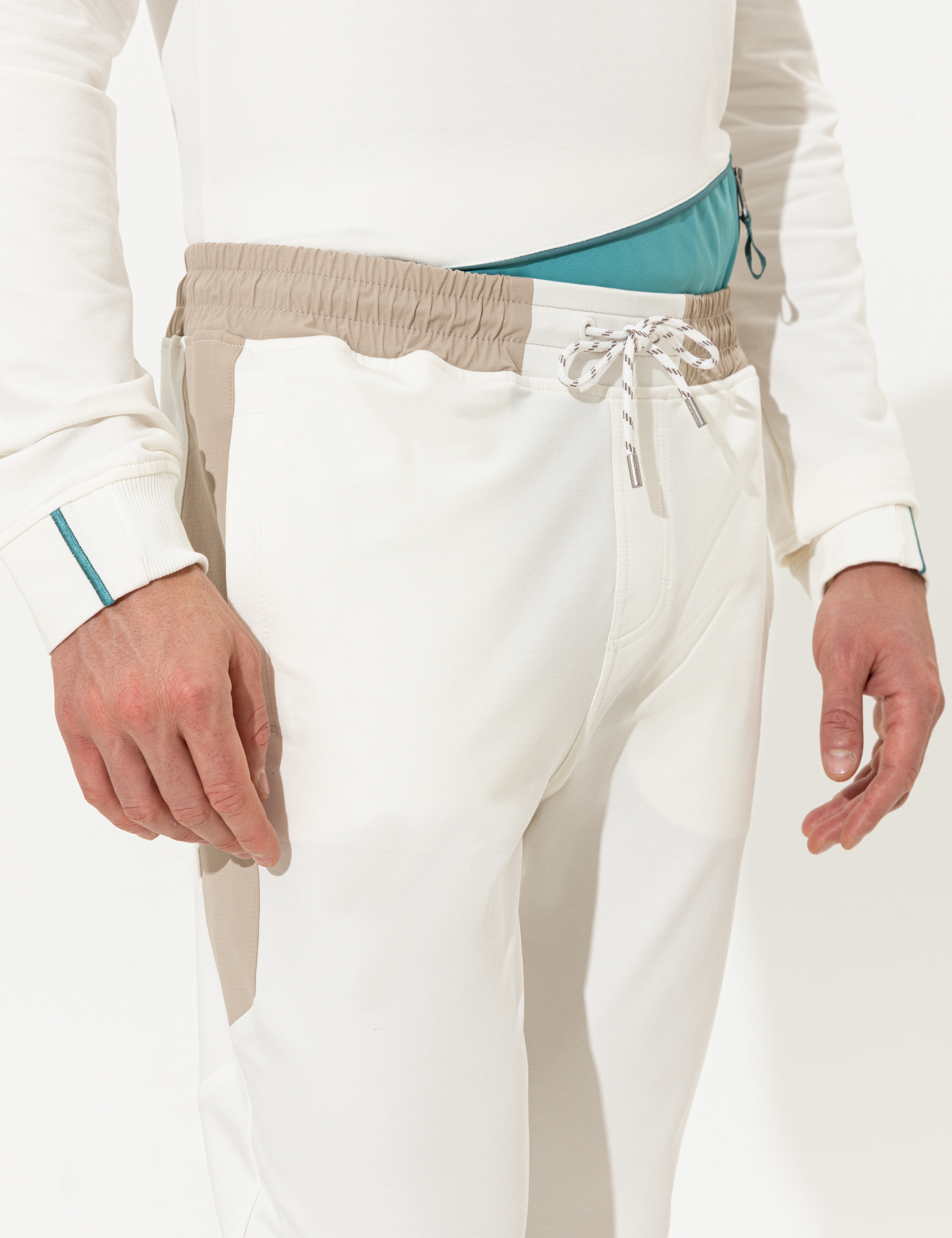 Ekru Extra Slim Fit Eşofman Altı - Image 5