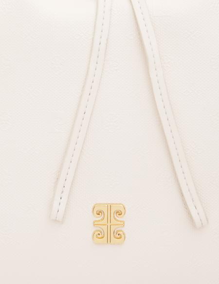 Beyaz Büzgülü Çanta - 50261497004