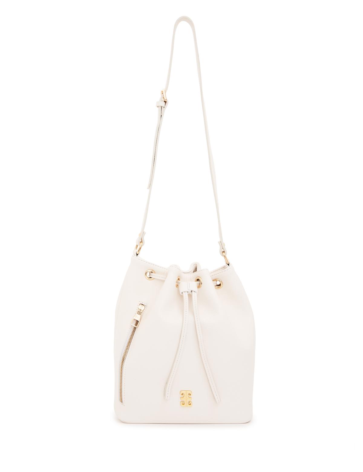 Beyaz Büzgülü Çanta - 50261497004