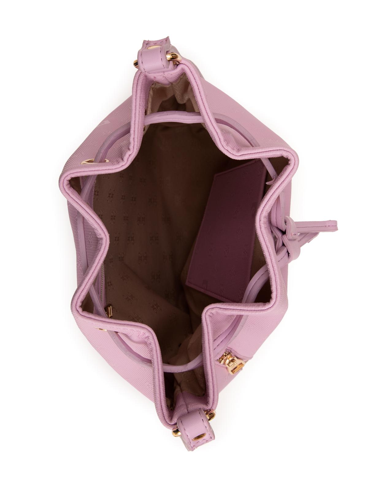 Mor Büzgülü Çanta - 50261497005