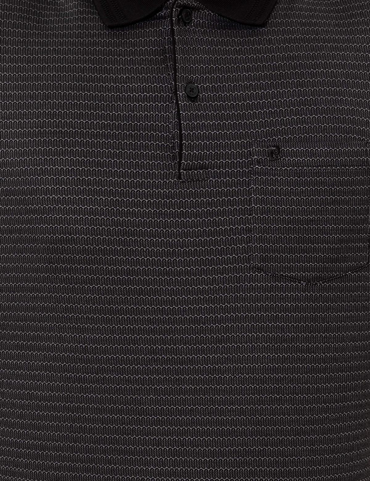 Siyah Regular Fit Polo Yaka Tişört - 50250225033