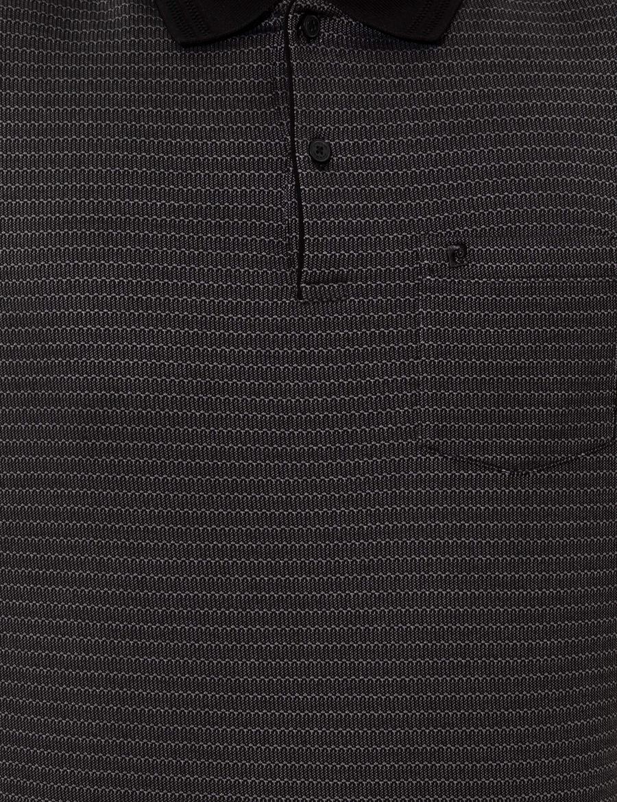 Siyah Regular Fit Polo Yaka Tişört
