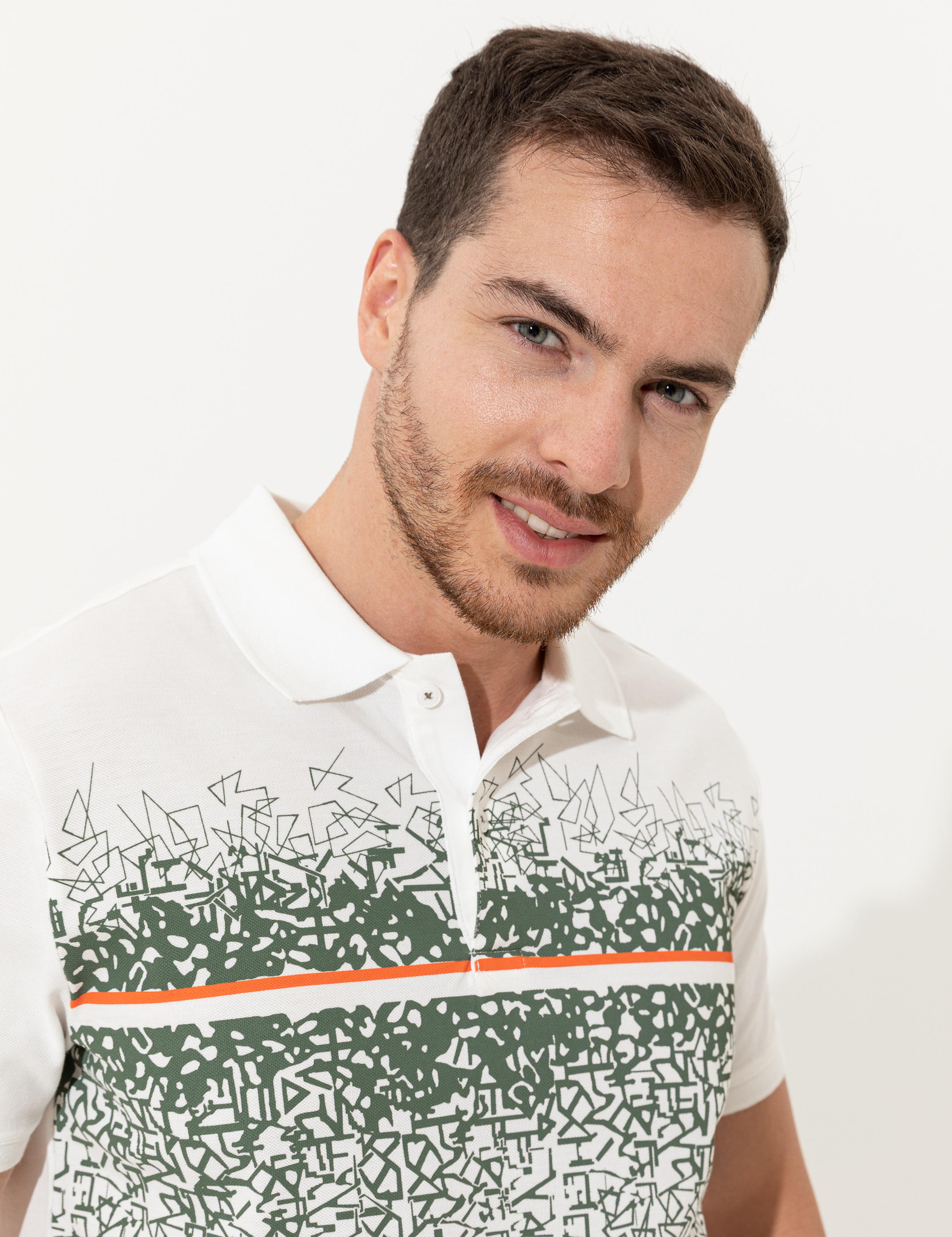 Haki Slim Fit Polo Yaka Tişört