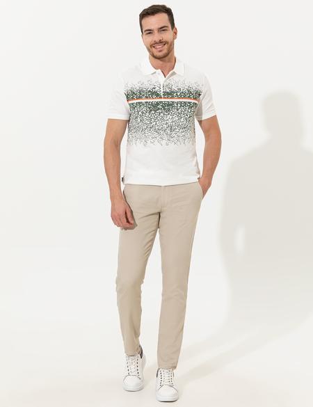 Haki Slim Fit Polo Yaka Tişört - 50250533019