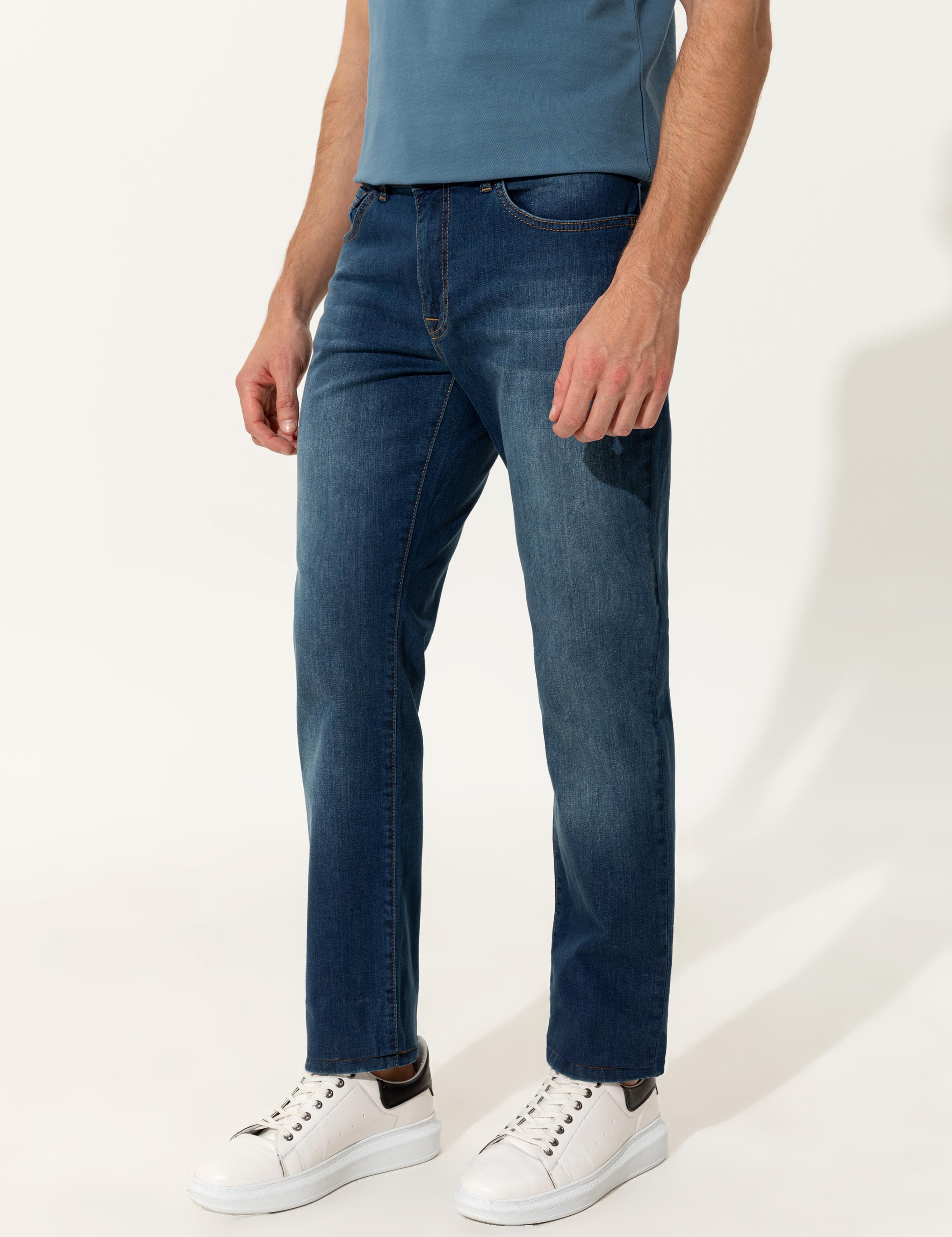 İndigo Straight Fit Jean Pantolon