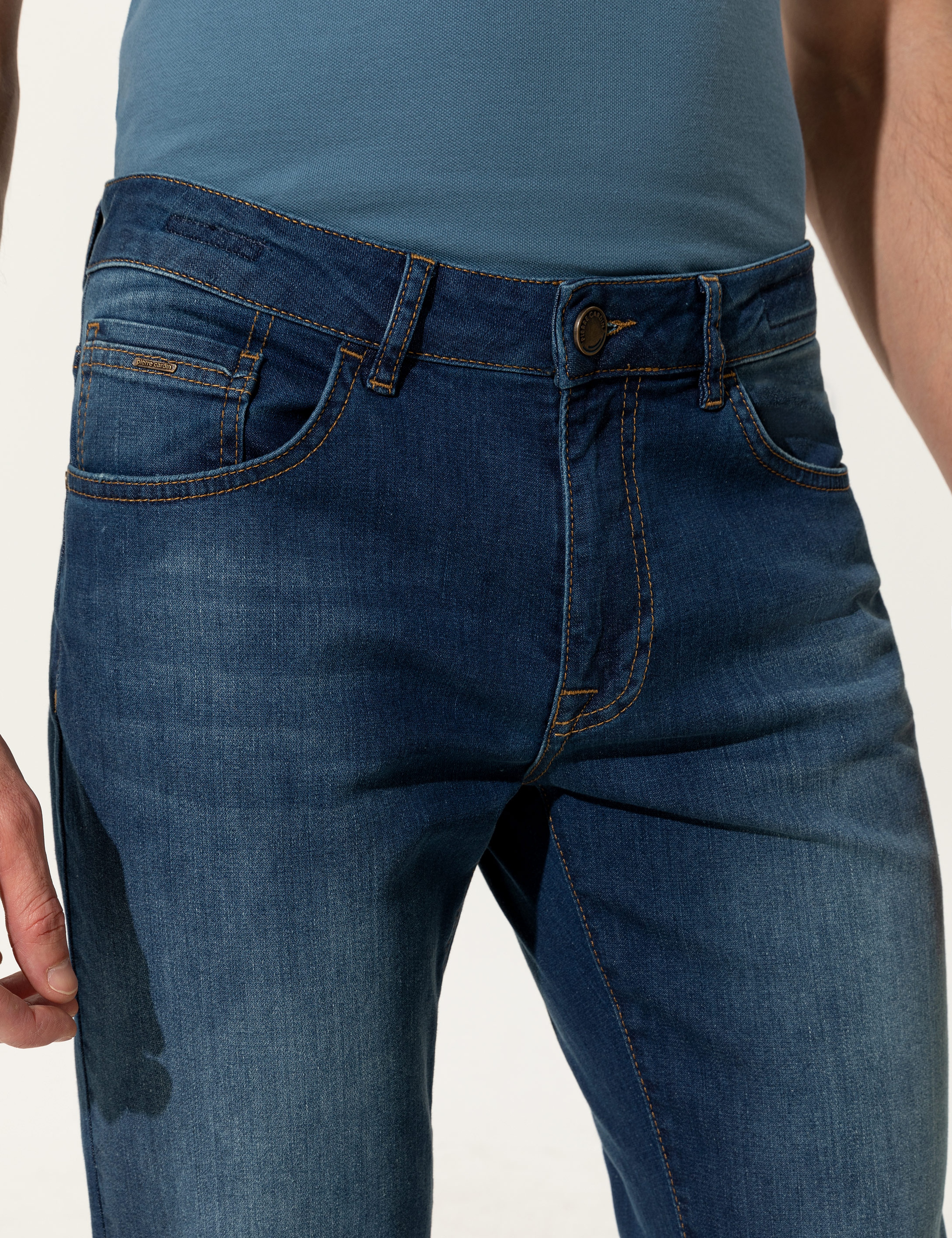 İndigo Straight Fit Jean Pantolon - Image 4