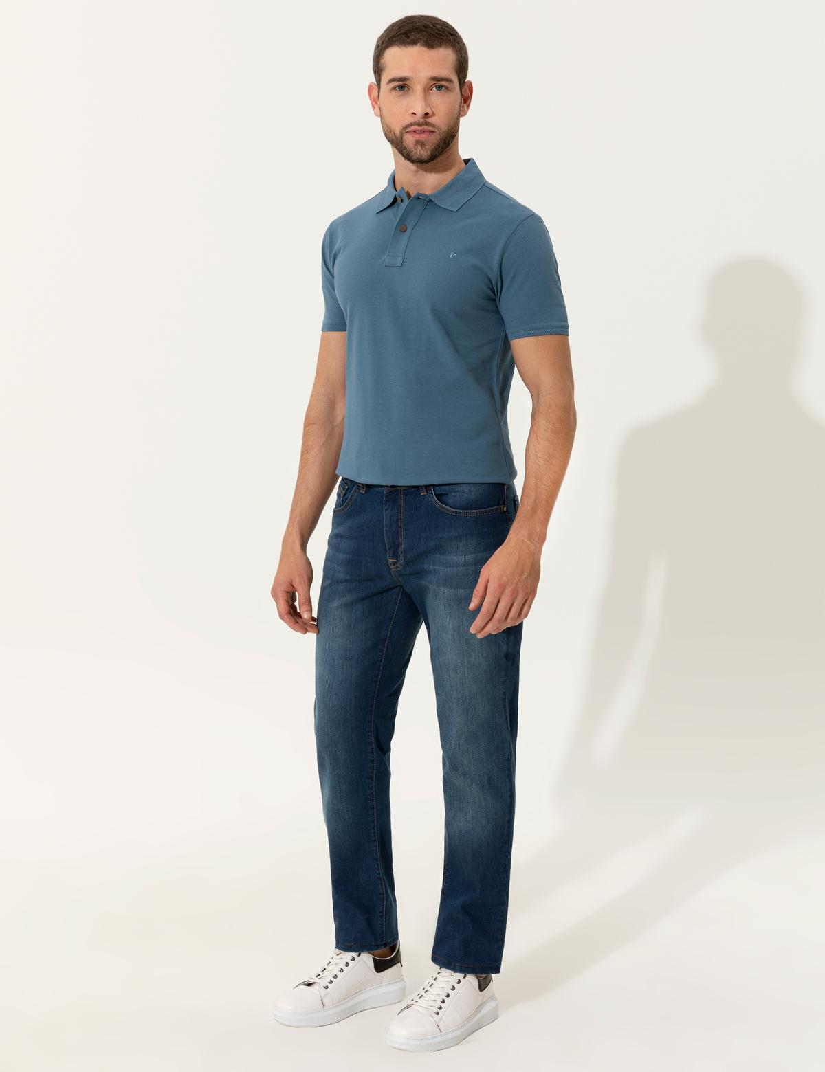 İndigo Straight Fit Jean Pantolon