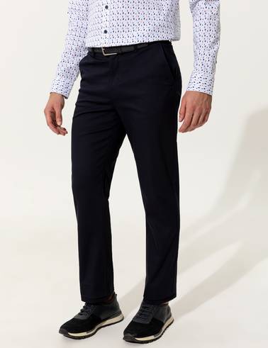 Lacivert Regular Fit Kanvas Pantolon