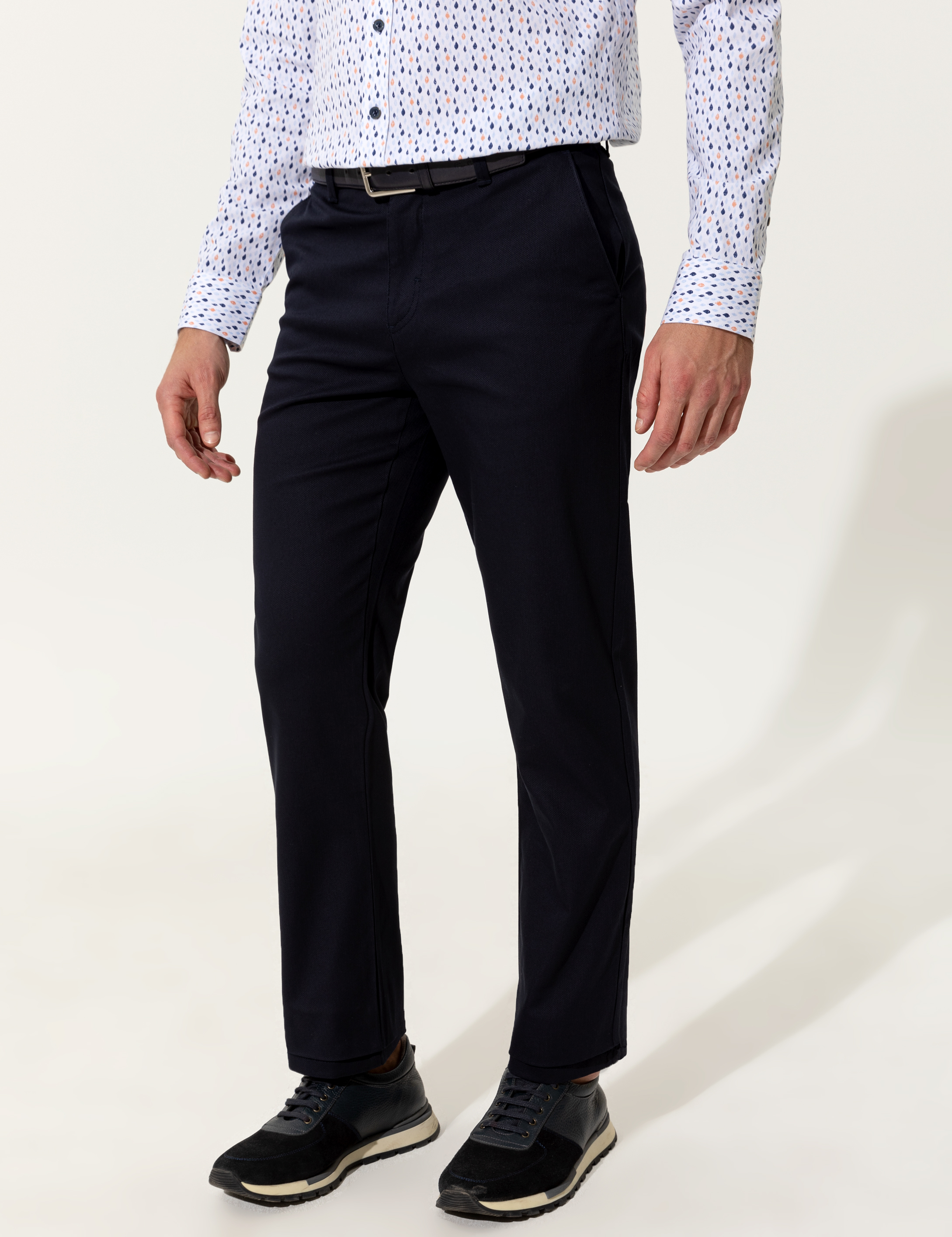 Lacivert Regular Fit Kanvas Pantolon - Image 2