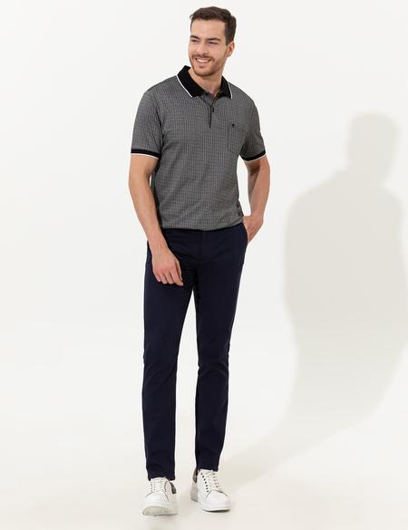 Açık Lacivert Slim Fit Kanvas Pantolon - 50251503211