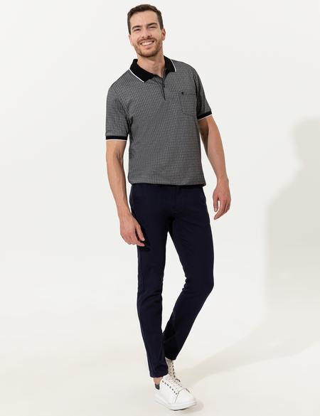 Açık Lacivert Slim Fit Kanvas Pantolon - 50251503211