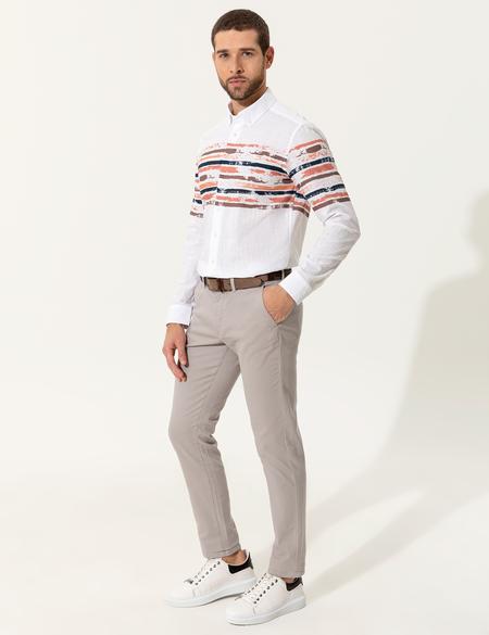 Taş Slim Fit Kanvas Pantolon - 50251525203