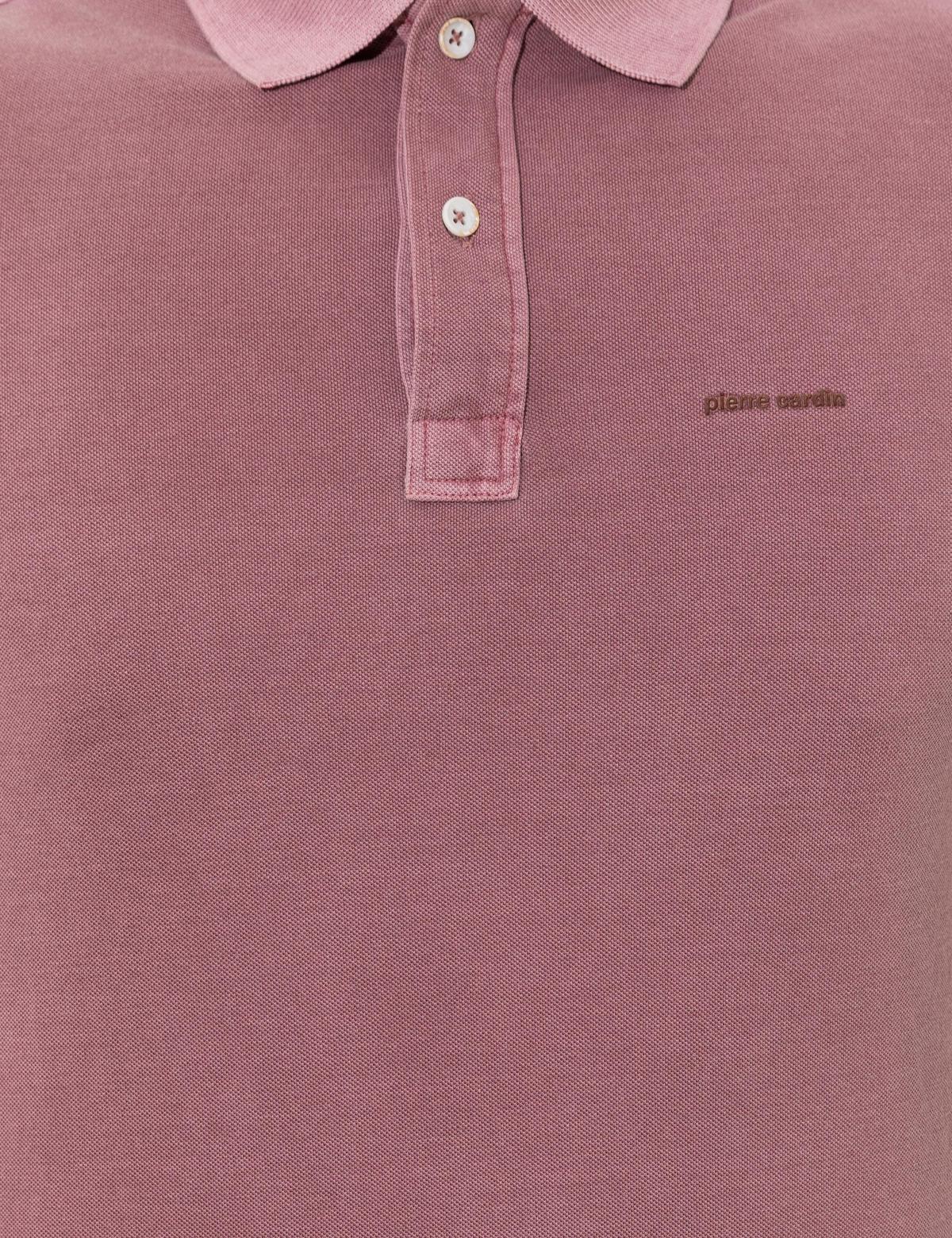 Gül Kurusu Slim Fit Polo Yaka Tişört - 50249684054