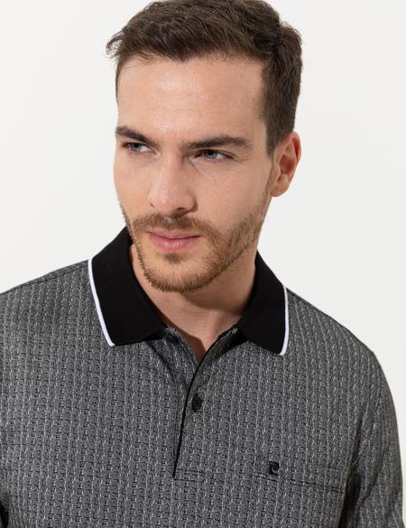 Siyah Regular Fit Polo Yaka Cepli Tişört - 50249873005