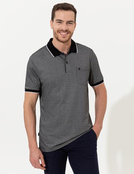 Siyah Regular Fit Polo Yaka Cepli Tişört - 50249873005