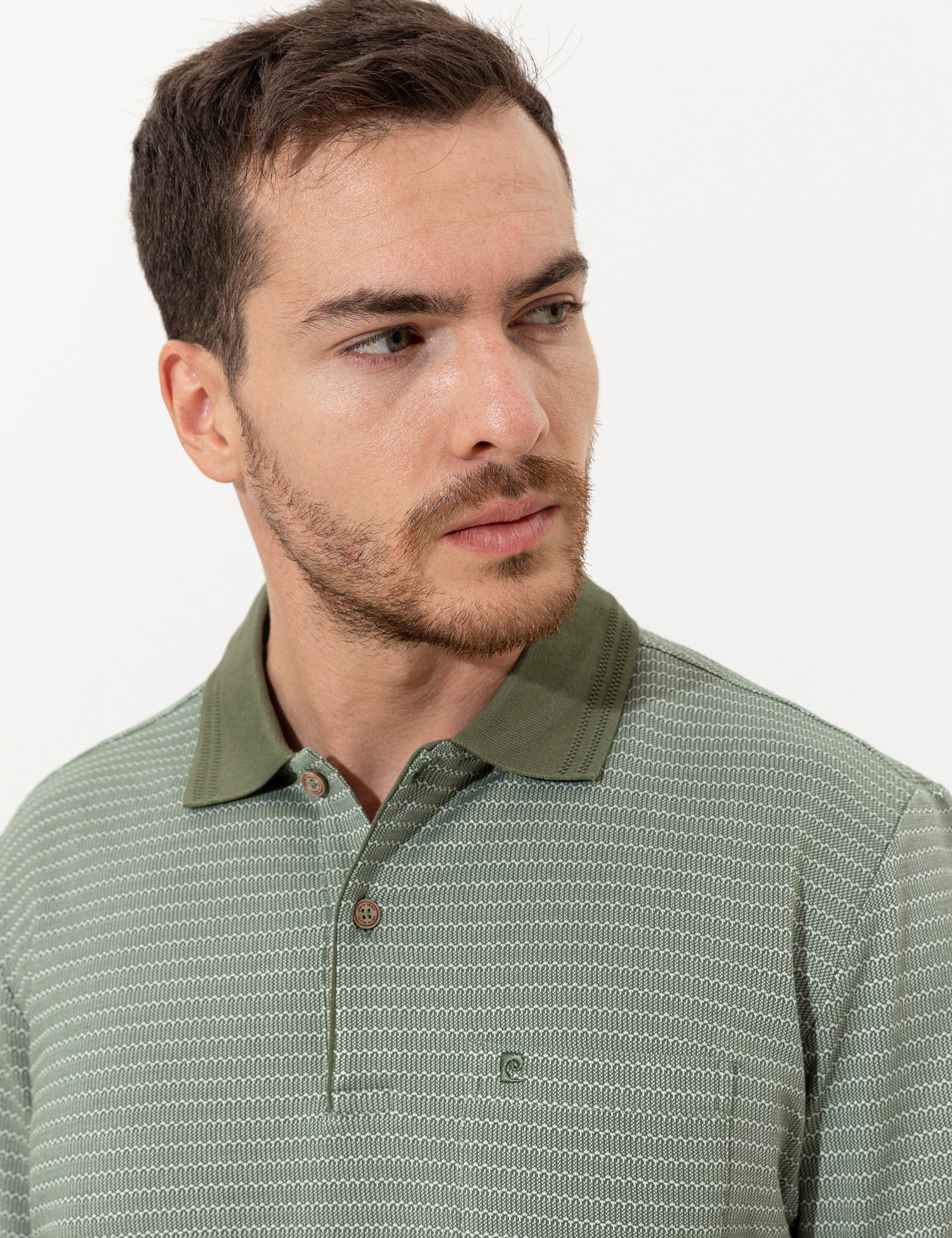 Haki Regular Fit Polo Yaka Tişört - Image 2