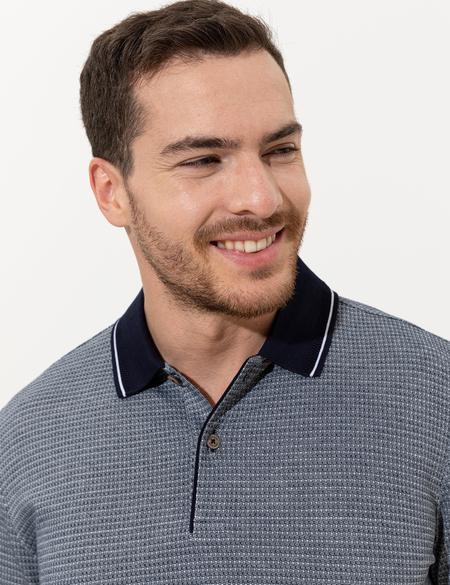 Lacivert Slim Fit Polo Yaka Tişört - 50250208011