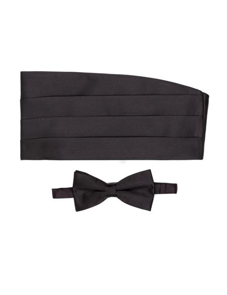 Siyah Papyon & Kuşak Seti - 50255729001