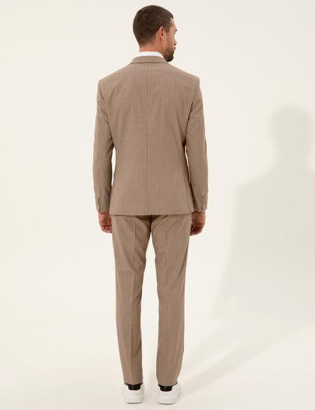 Açık Kahverengi Slim Fit Takım Elbise - 50251847012
