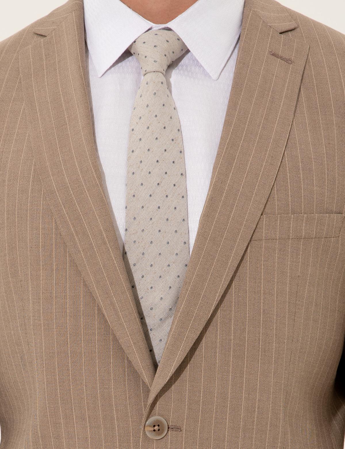 Açık Kahverengi Slim Fit Takım Elbise - 50251847012