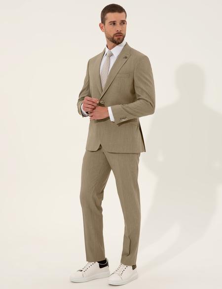 Haki Ex. Slim Fit Takım Elbise - 50248037047