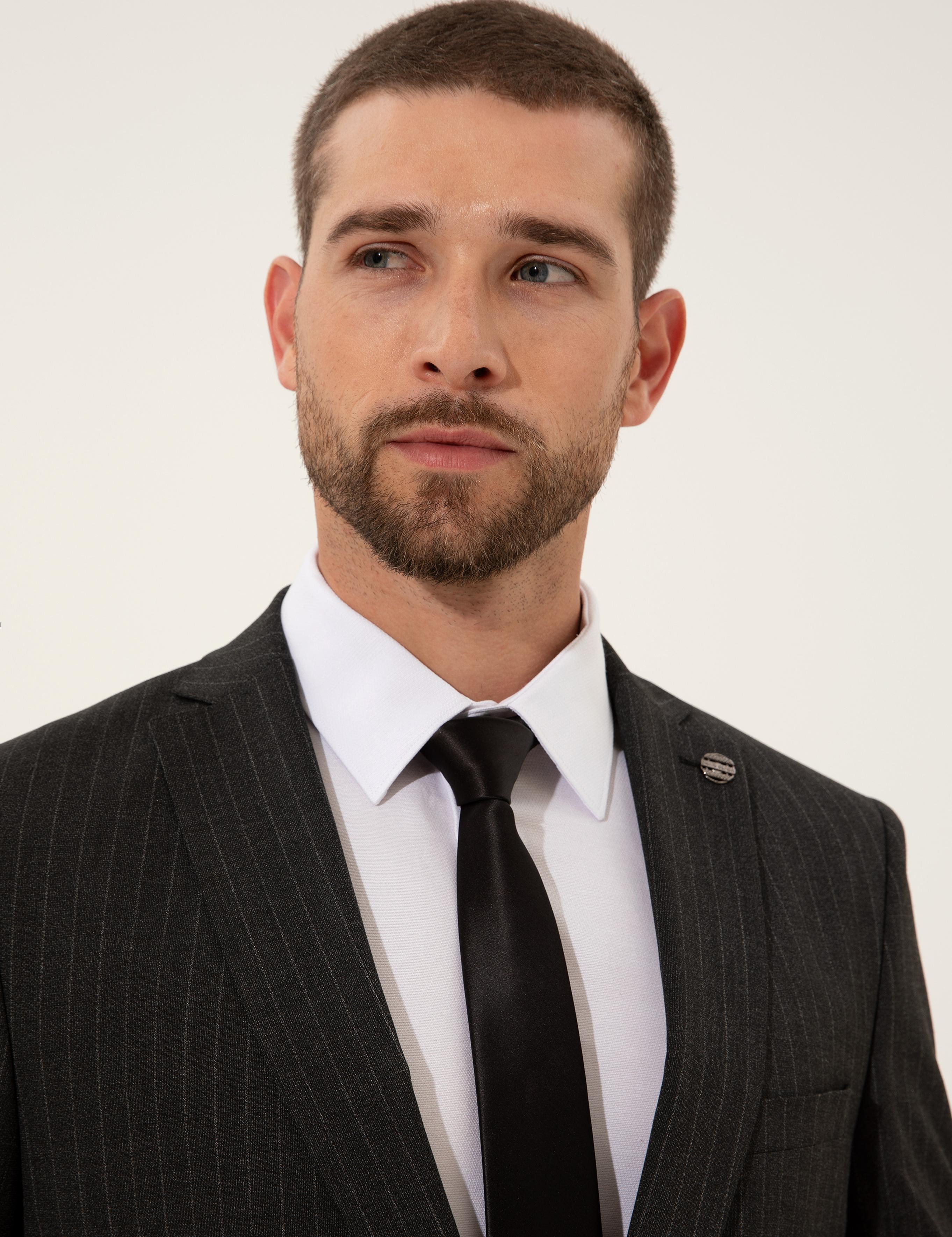 Siyah Slim Fit Takım Elbise