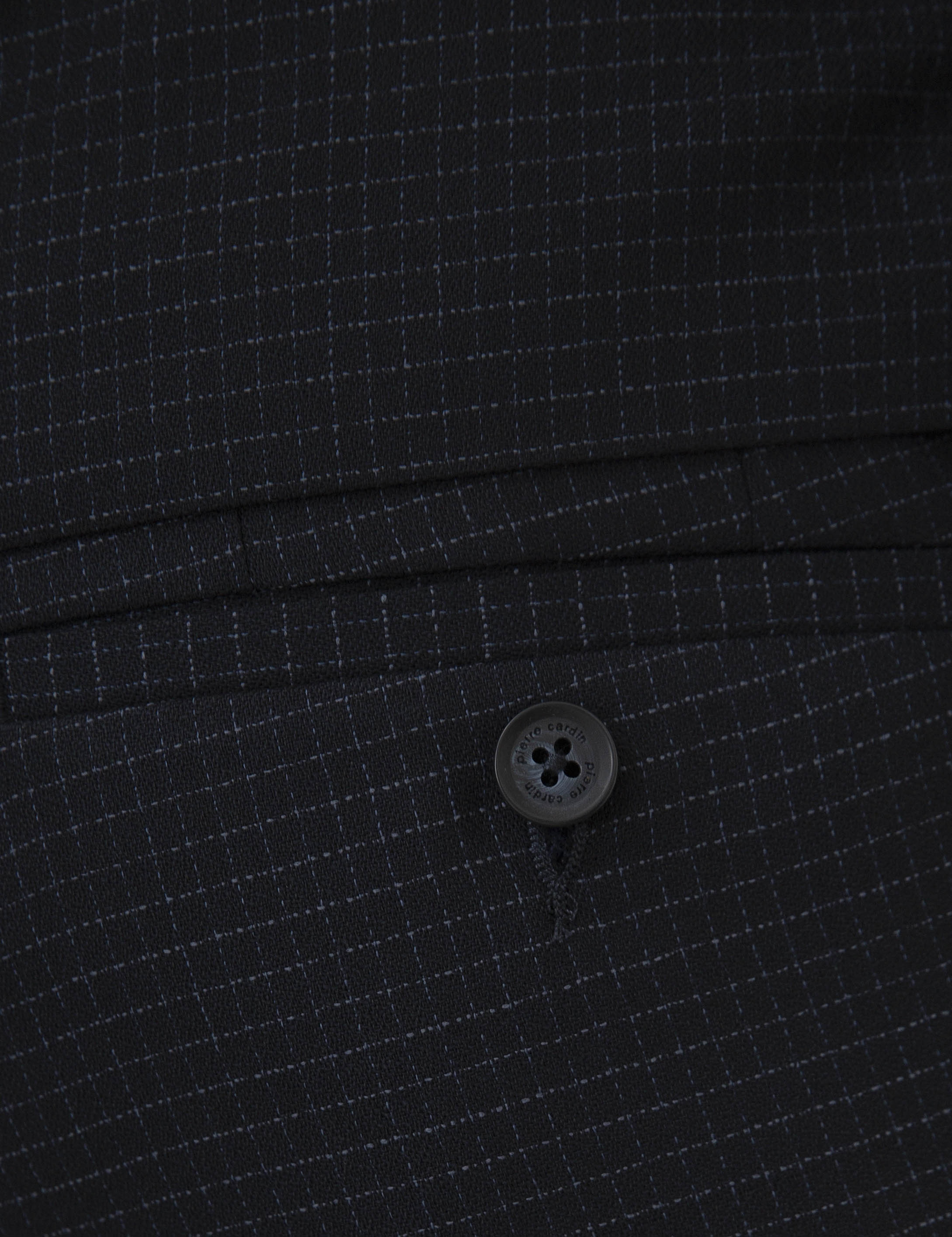 Ekose Lacivert Slim Fit Takım Elbise - Image 6