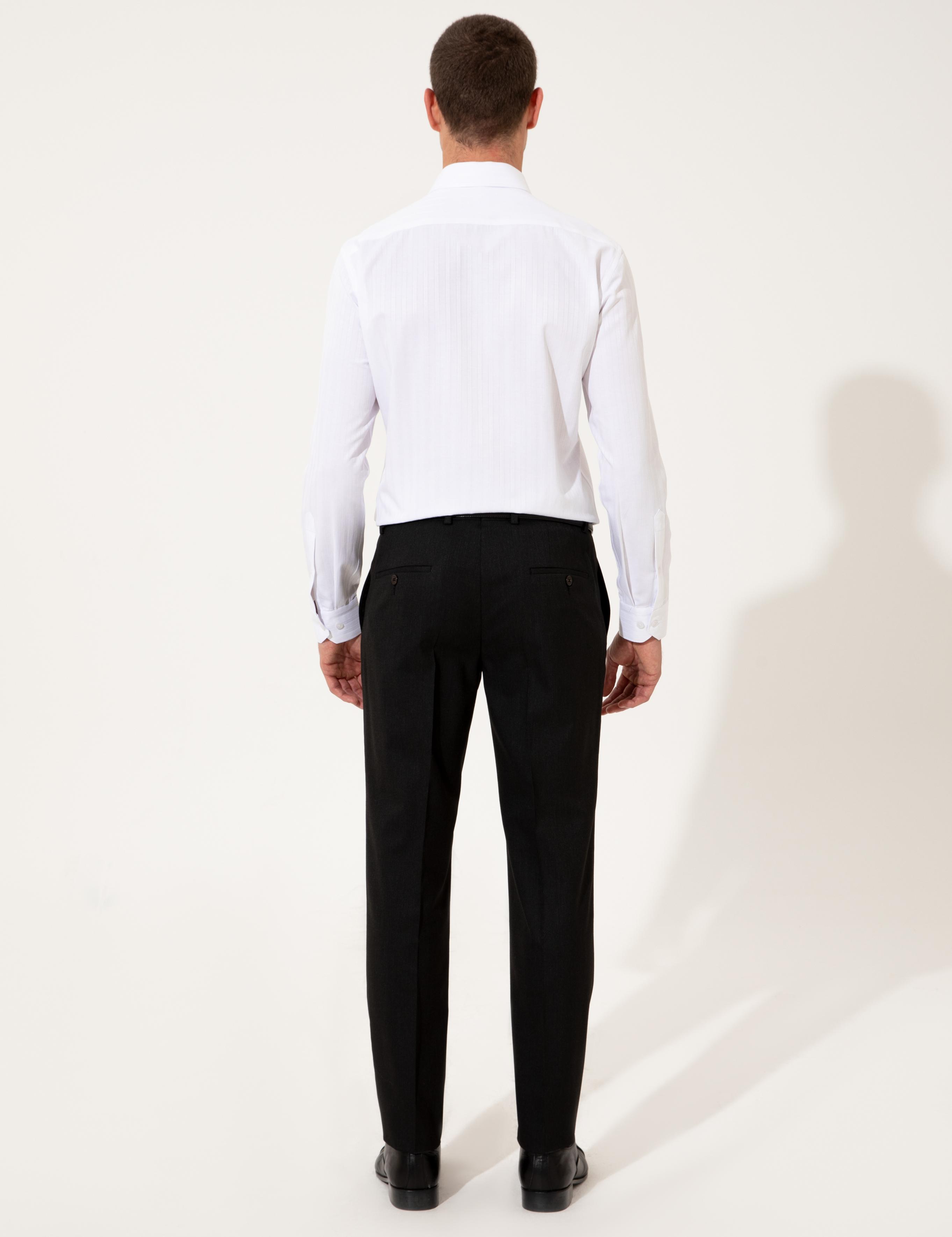 Siyah Ex. Slim Fit Kumaş Pantolon