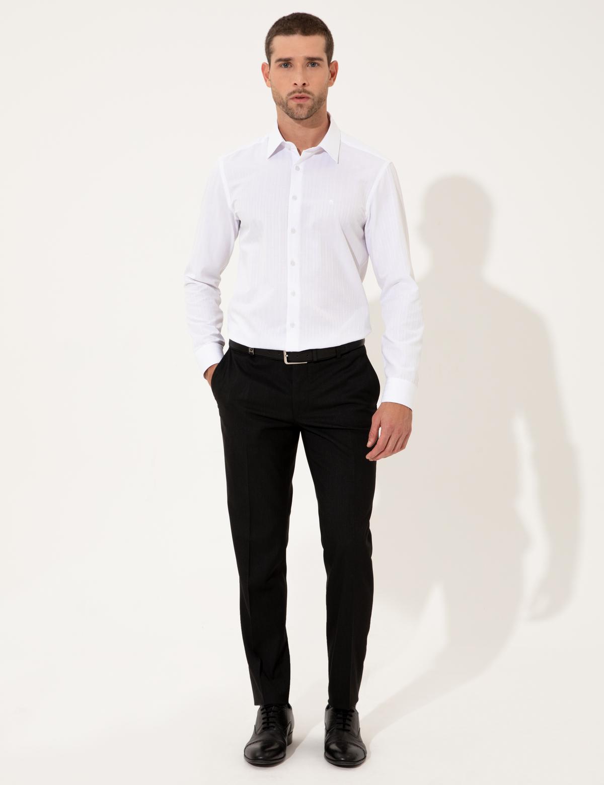 Siyah Ex. Slim Fit Kumaş Pantolon - 50251975012