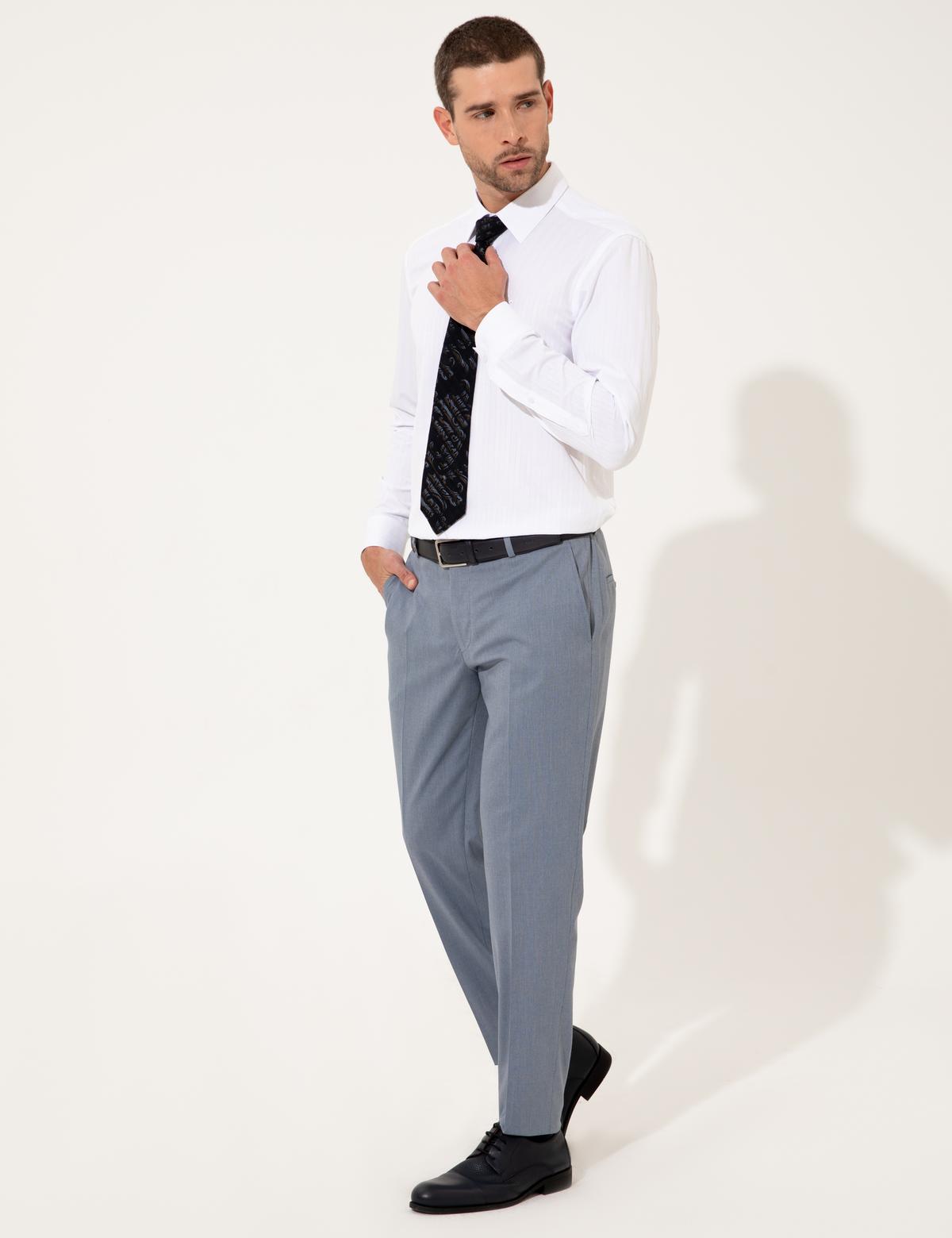 Açık Mavi Ex. Slim Fit Kumaş Pantolon - 50251975048