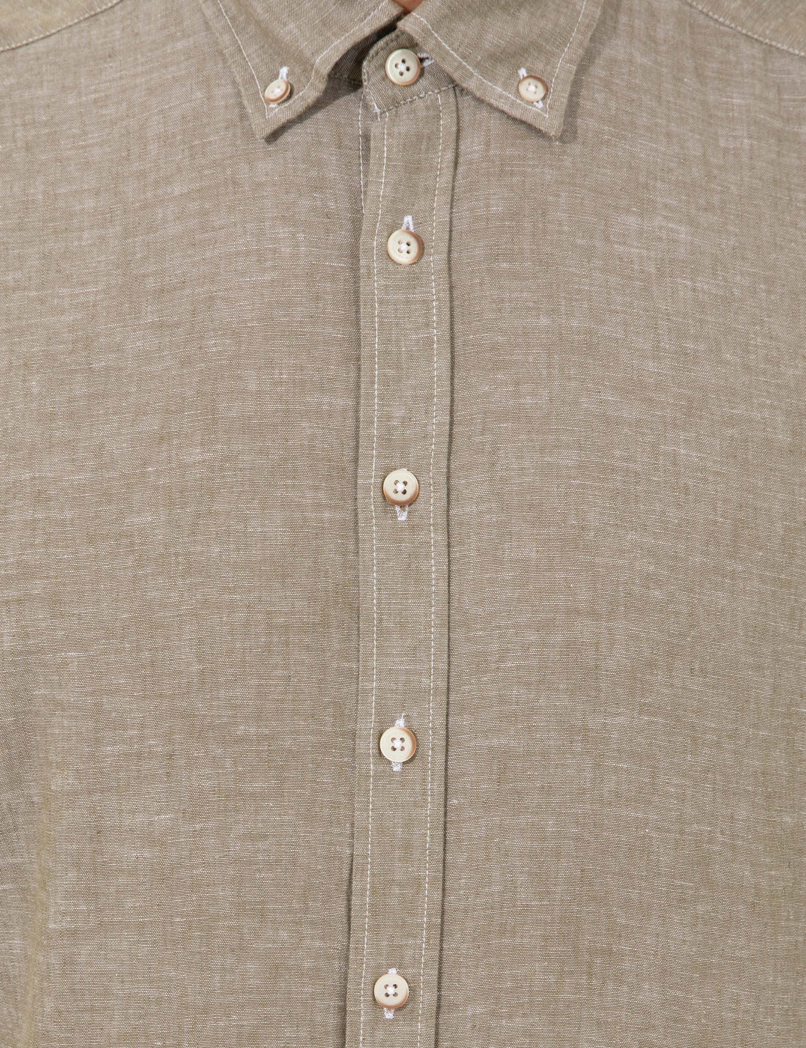 Haki Regular Fit Uzun Kollu Gömlek