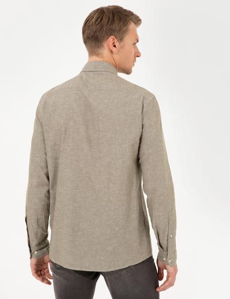 Haki Regular Fit Uzun Kollu Gömlek - 50249667058