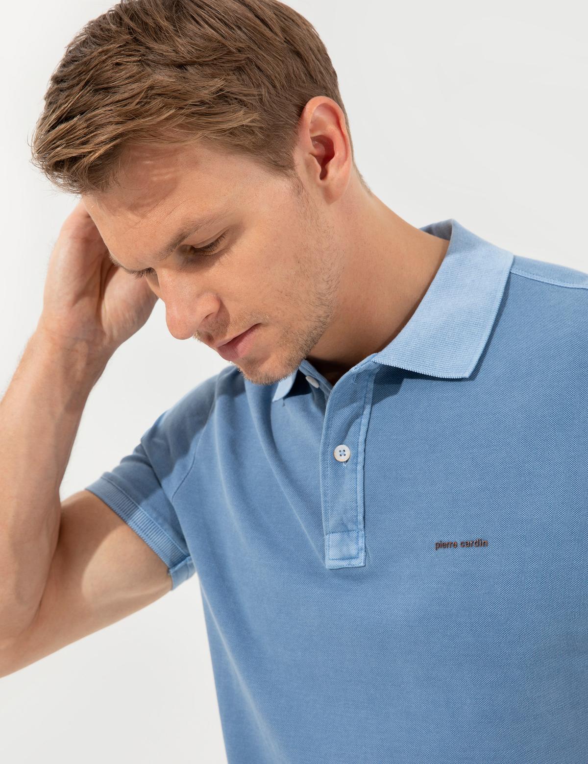 Koyu Mavi Slim Fit Tişört - 50249684067