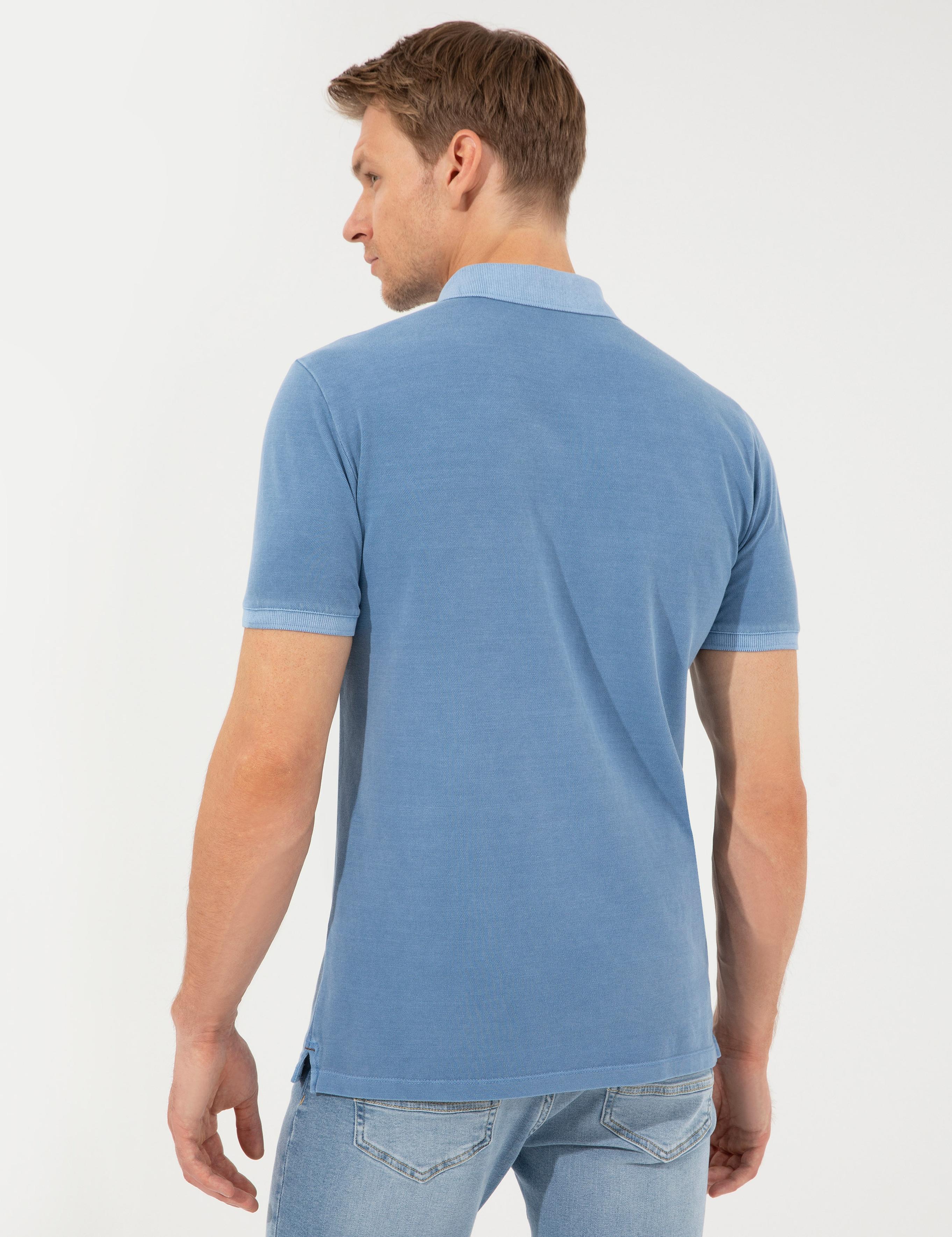 Koyu Mavi Slim Fit Tişört