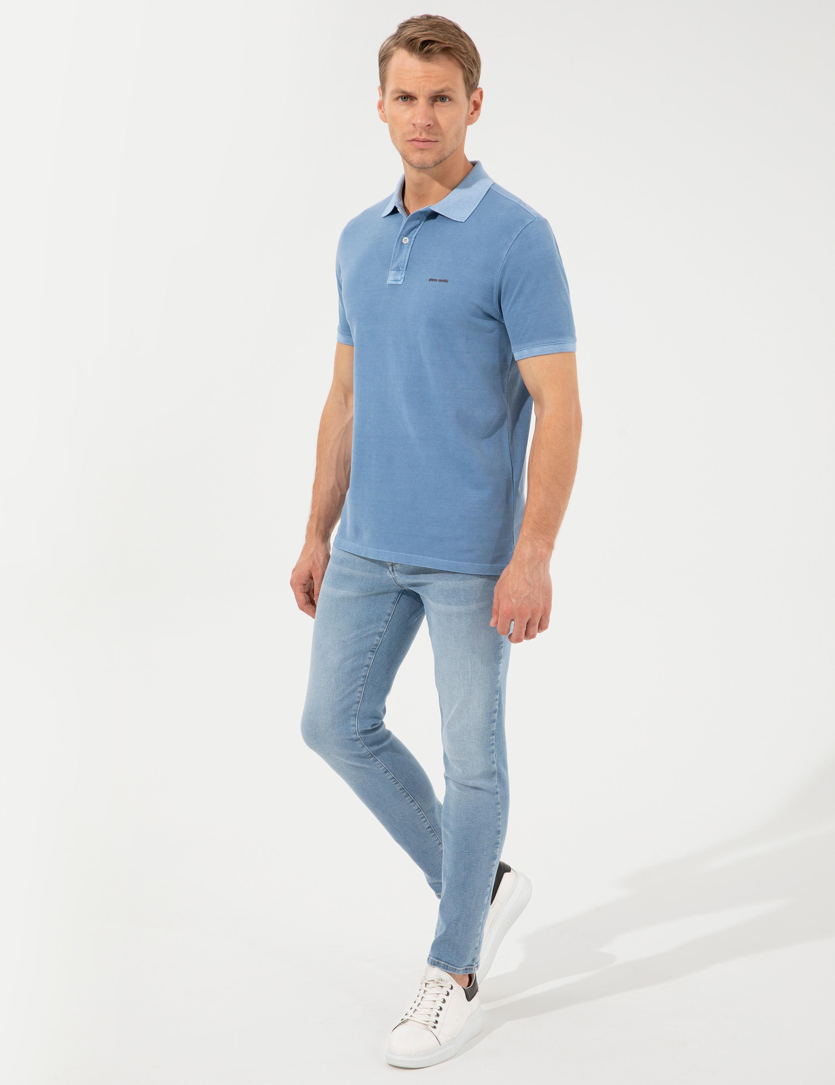 Koyu Mavi Slim Fit Tişört