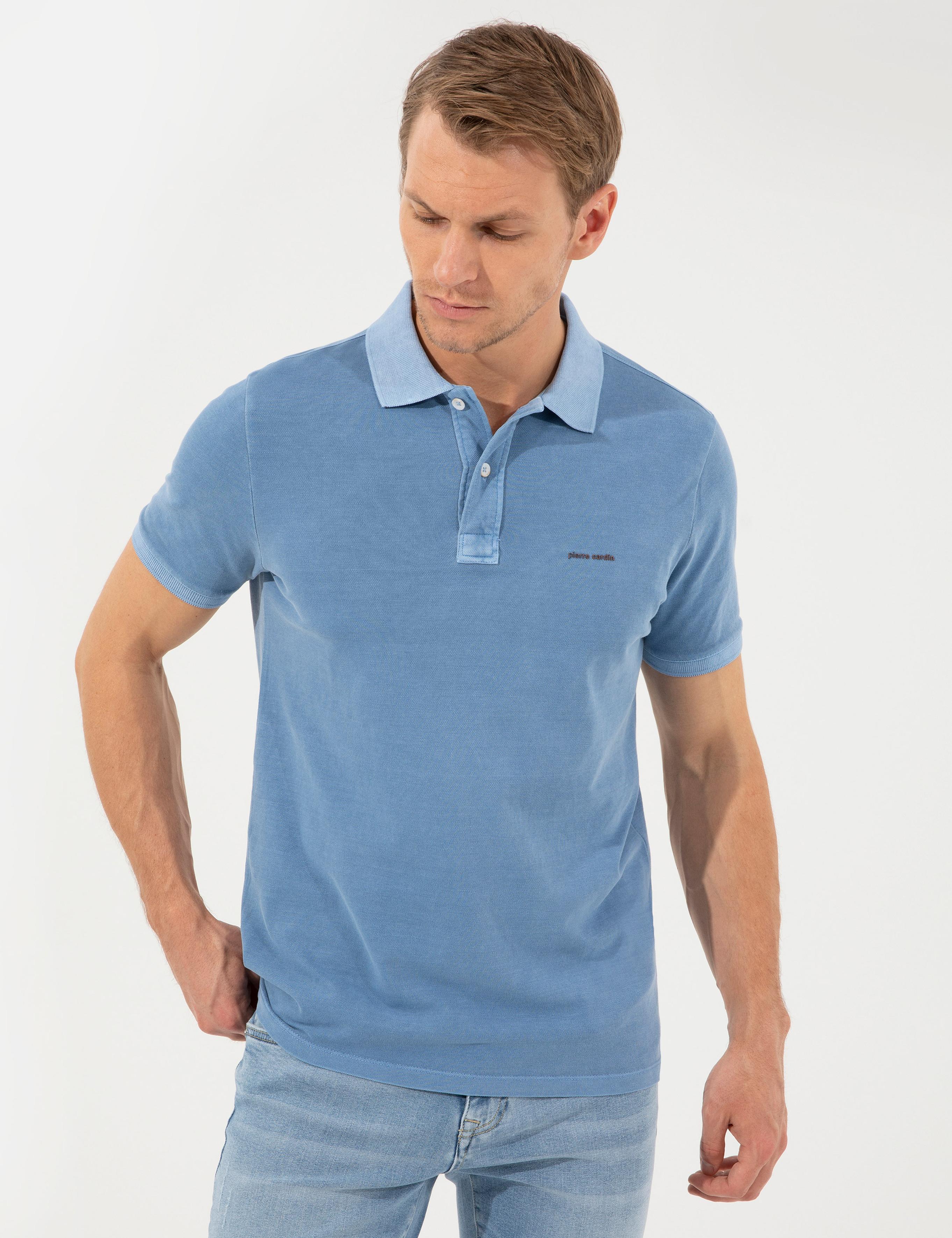 Koyu Mavi Slim Fit Tişört