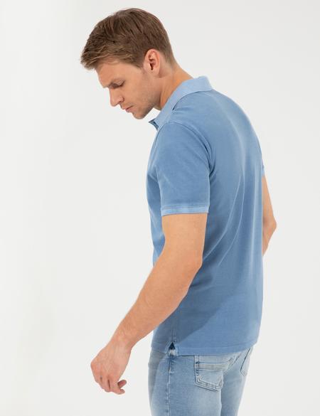 Koyu Mavi Slim Fit Tişört - 50249684067