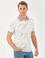 Gri Slim Fit Baskılı Polo Yaka Tişört