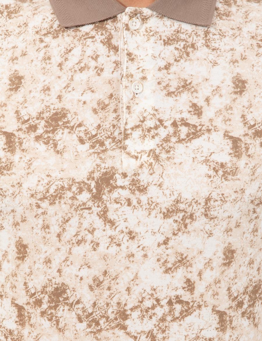 Vizon Baskılı Polo Yaka Tişört