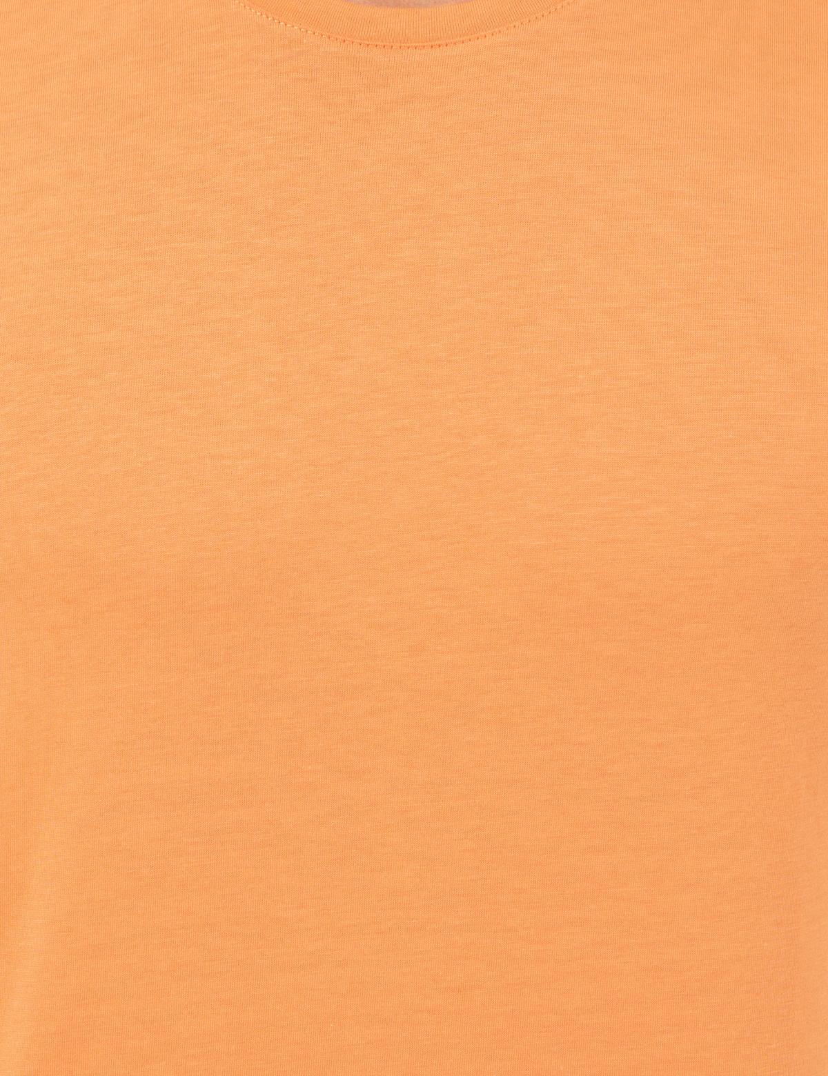 Oranj Slim Fit Baskılı Bisiklet Yaka Tişört - 50249877024