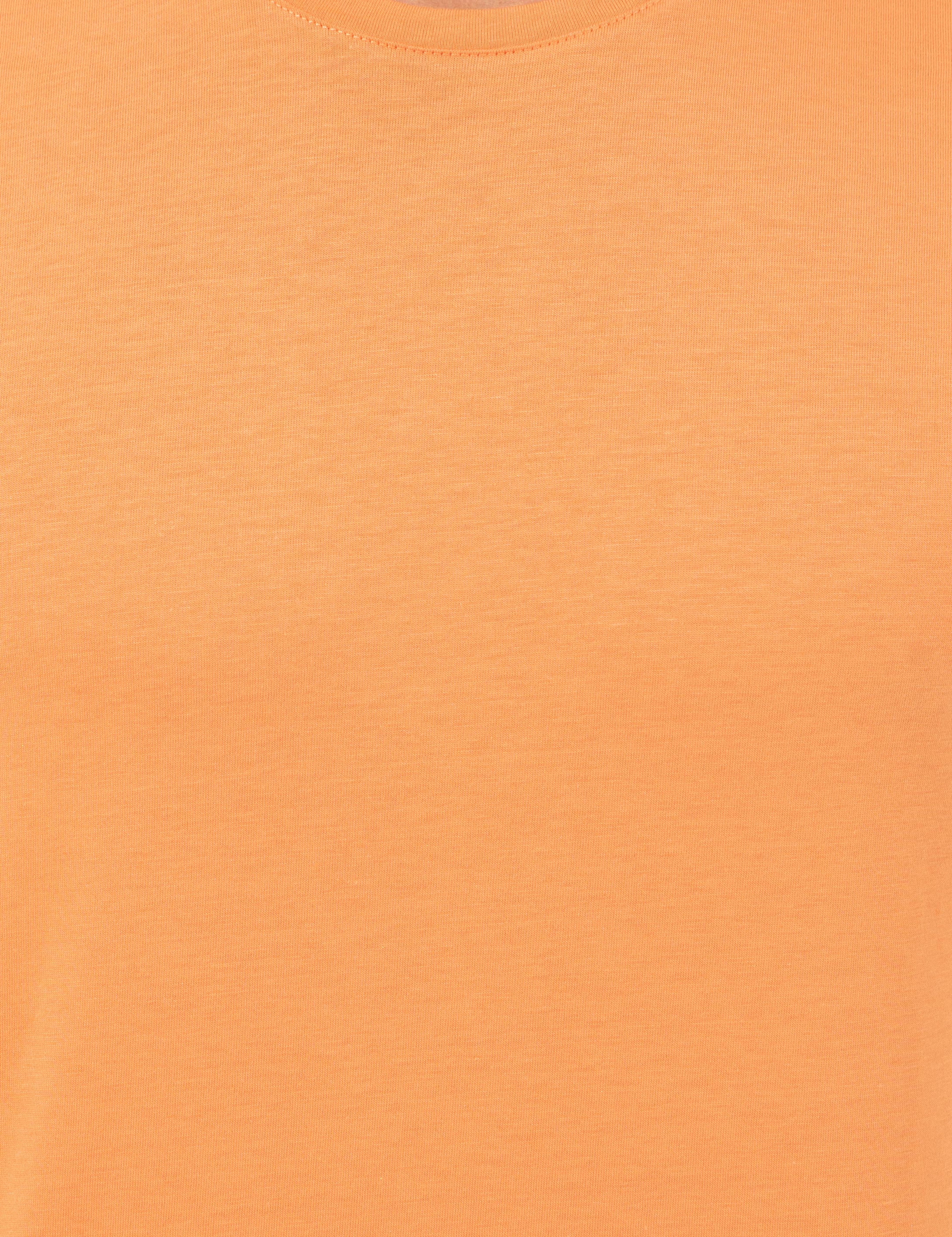 Oranj Slim Fit Baskılı Bisiklet Yaka Tişört - Image 6