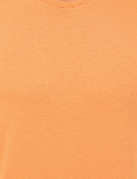 Oranj Slim Fit Baskılı Bisiklet Yaka Tişört - 50249877024