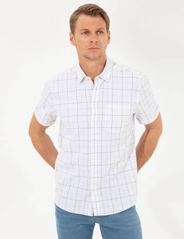 Haki Regular Fit Kısa Kollu Gömlek