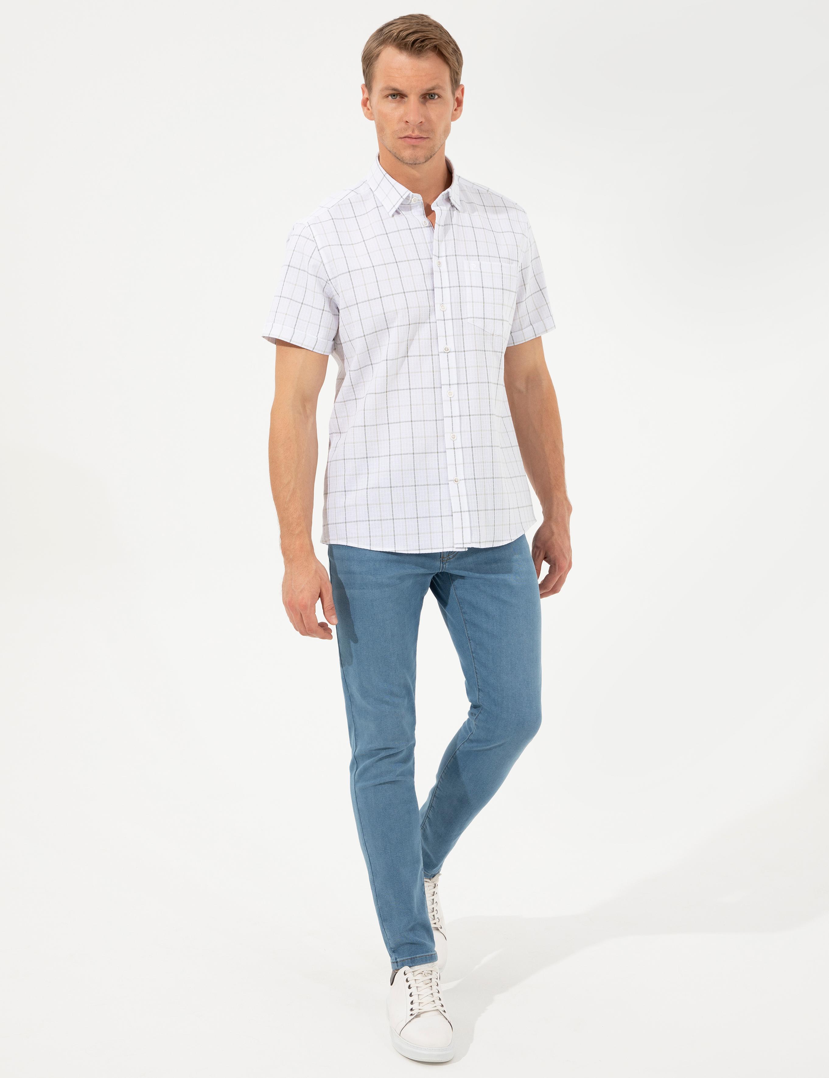 Haki Regular Fit Kısa Kollu Gömlek