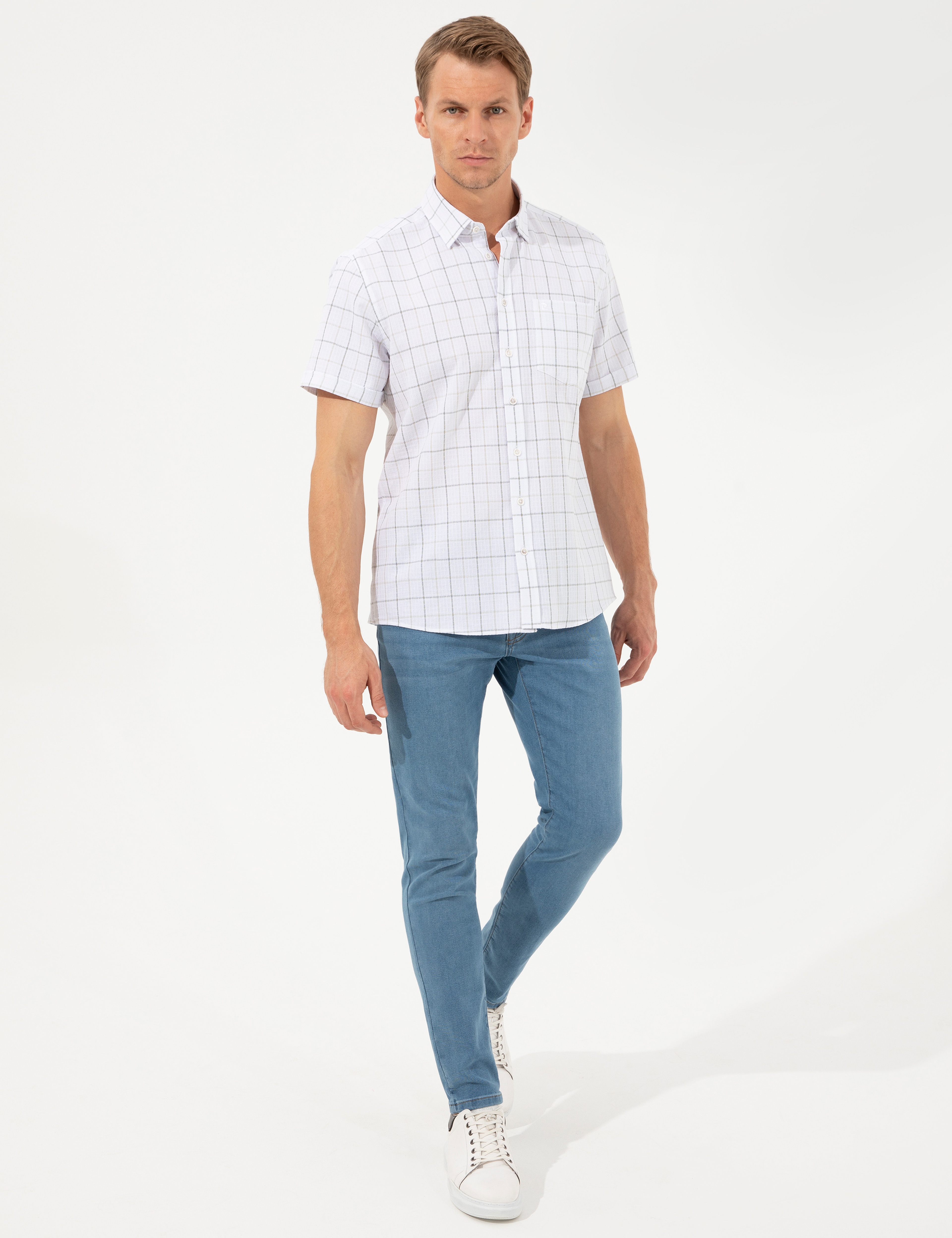 Haki Regular Fit Kısa Kollu Gömlek